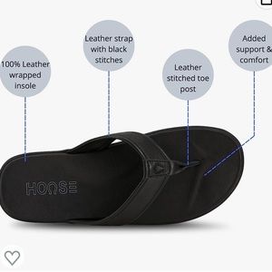 HORSE men flip flops new w box